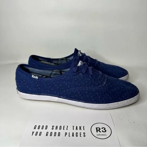 Product image for Keds Casual Walking Comfort Shoes Blue Womens Sz 9.5