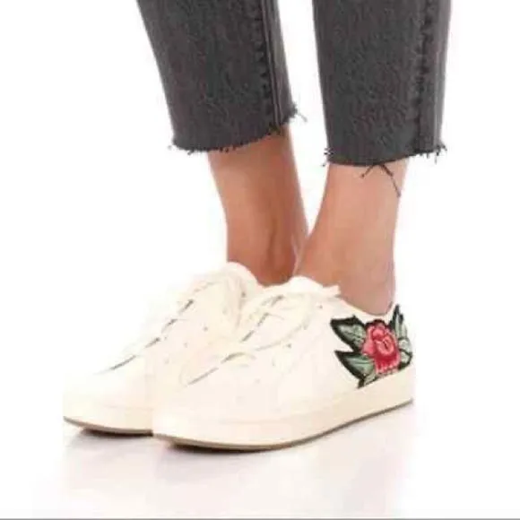 Product image for Joie Daryl Cream Floral Sneakers