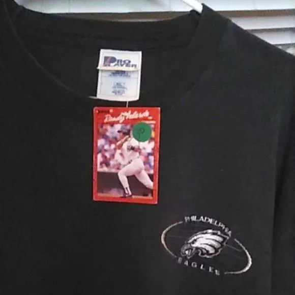 Product image for T-Shirt Philadelphia Eagles XXL Black Long Sleeve Pro Player Sports