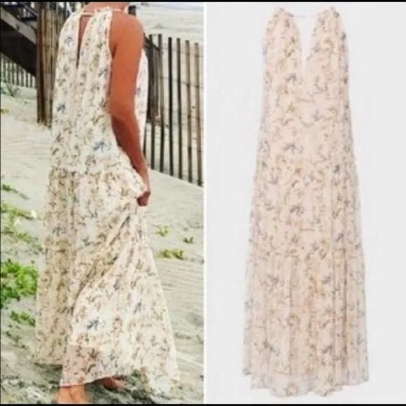 Product image for DREW Anthropologie Naomi Vintage Floral Cream Maxi Dress XS NEW
