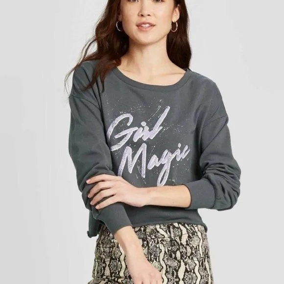 Product image for GRAYSON THREADS Girl Magic Cropped Sweatshirt XXL