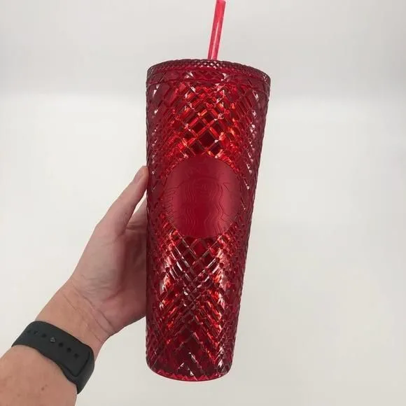 Product image for Starbucks￼ Red Winter Holiday 2021 Jeweled Tumbler Cold Cup 24oz. NEW!