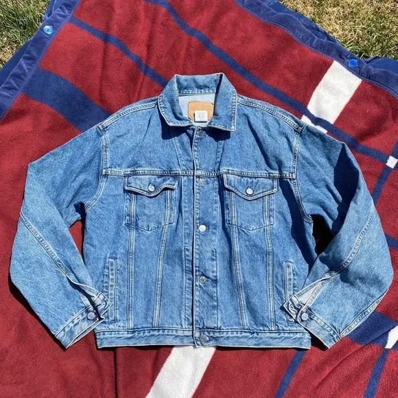 Product image for Vintage GAP Denim Trucker Jacket Large