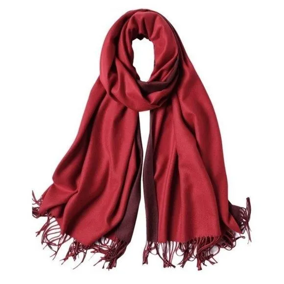 Product image for 𝅺Shawls Wraps Warm Winter Reversible Red