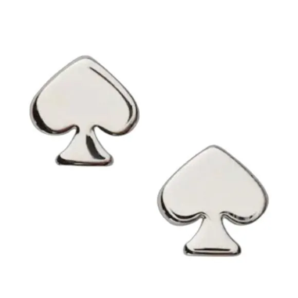 Product image for NEW! Kate Spade • Silver Mini Signature Spade Earrings