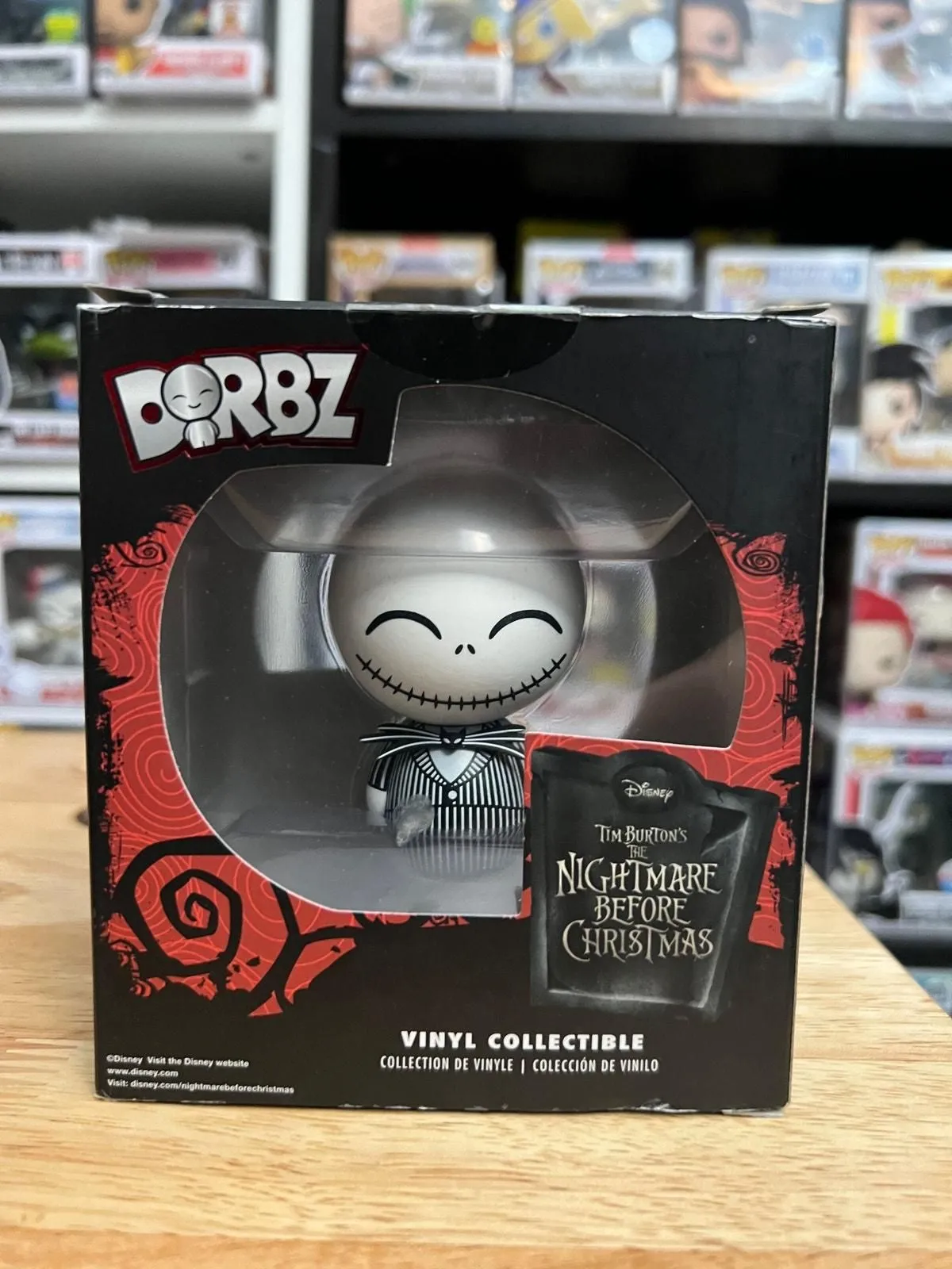Product image for VAULTED Jack Skellington Funko Dorbz #061 Nightmare Before Christmas Disney Toy