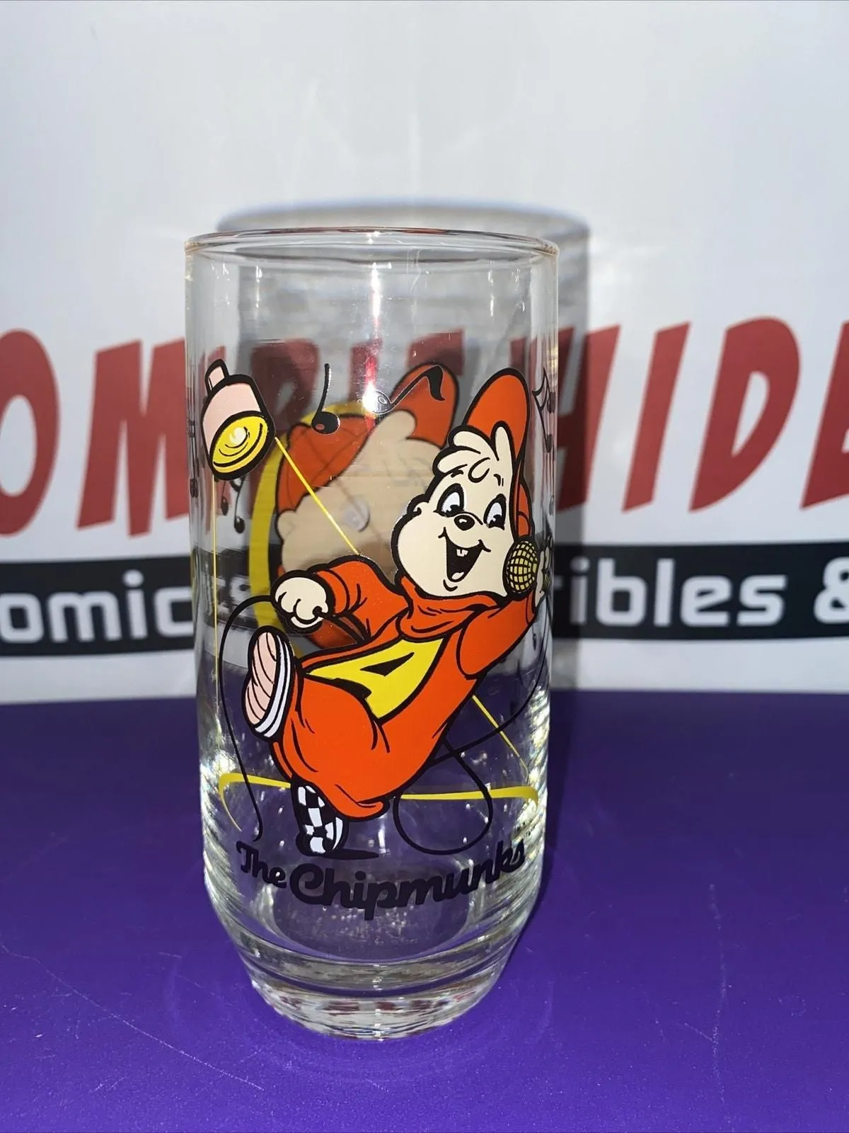 Product image for 1985 Alvin and the Chipmunks "Alvin" Vintage Drinking Glass