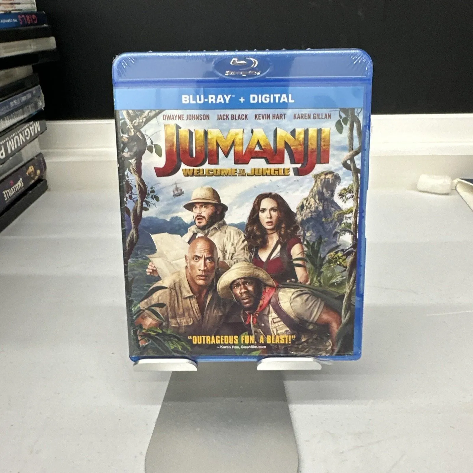 Product image for New Jumanji (1995) / Jumanji: Welcome to the Jungle (Blu-ray + Digital)