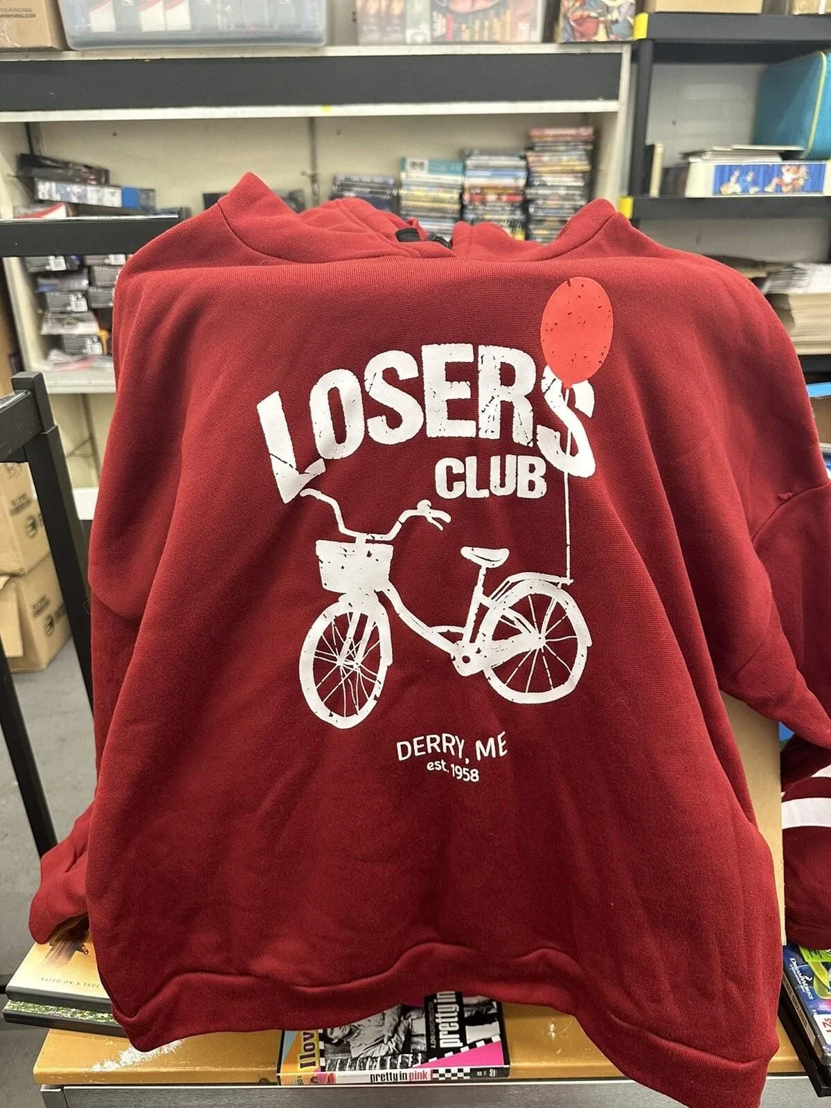 Product image for IT "LOSERS CLUB" HOODIE Fancy Qube Red Sweat Suit Women’s 1X - Fancyqube