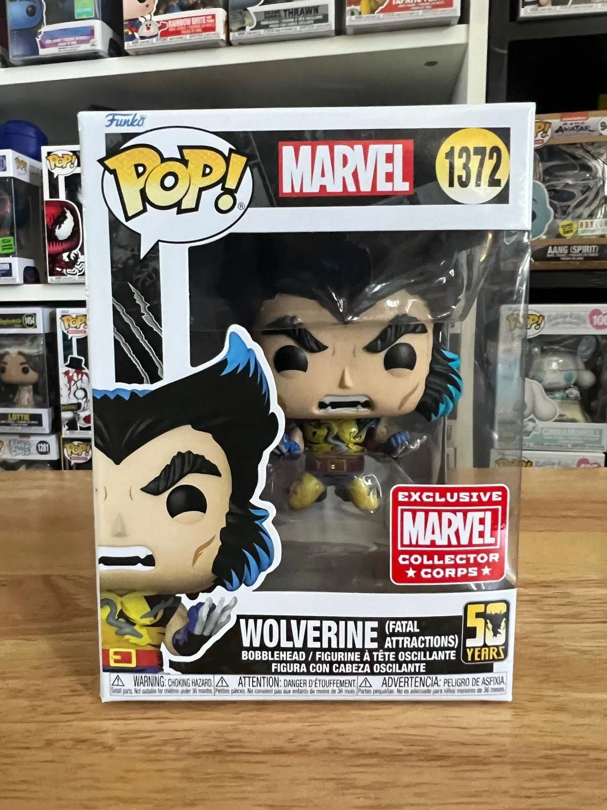 Product image for EXCLUSIVE Wolverine Fatal Attractions Funko Pop Bobblehead #1372 Marvel X-Men