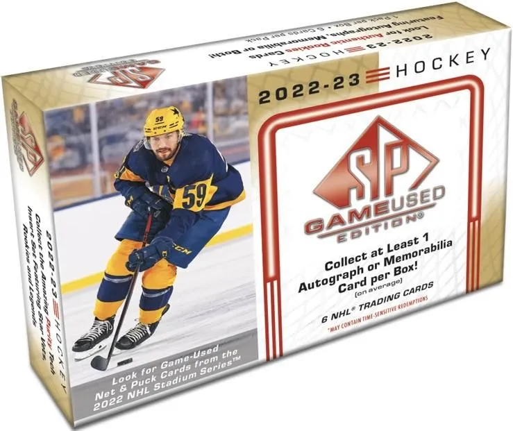 Product image for 2022-23 Upper Deck SP Game Used Hockey Hobby Box