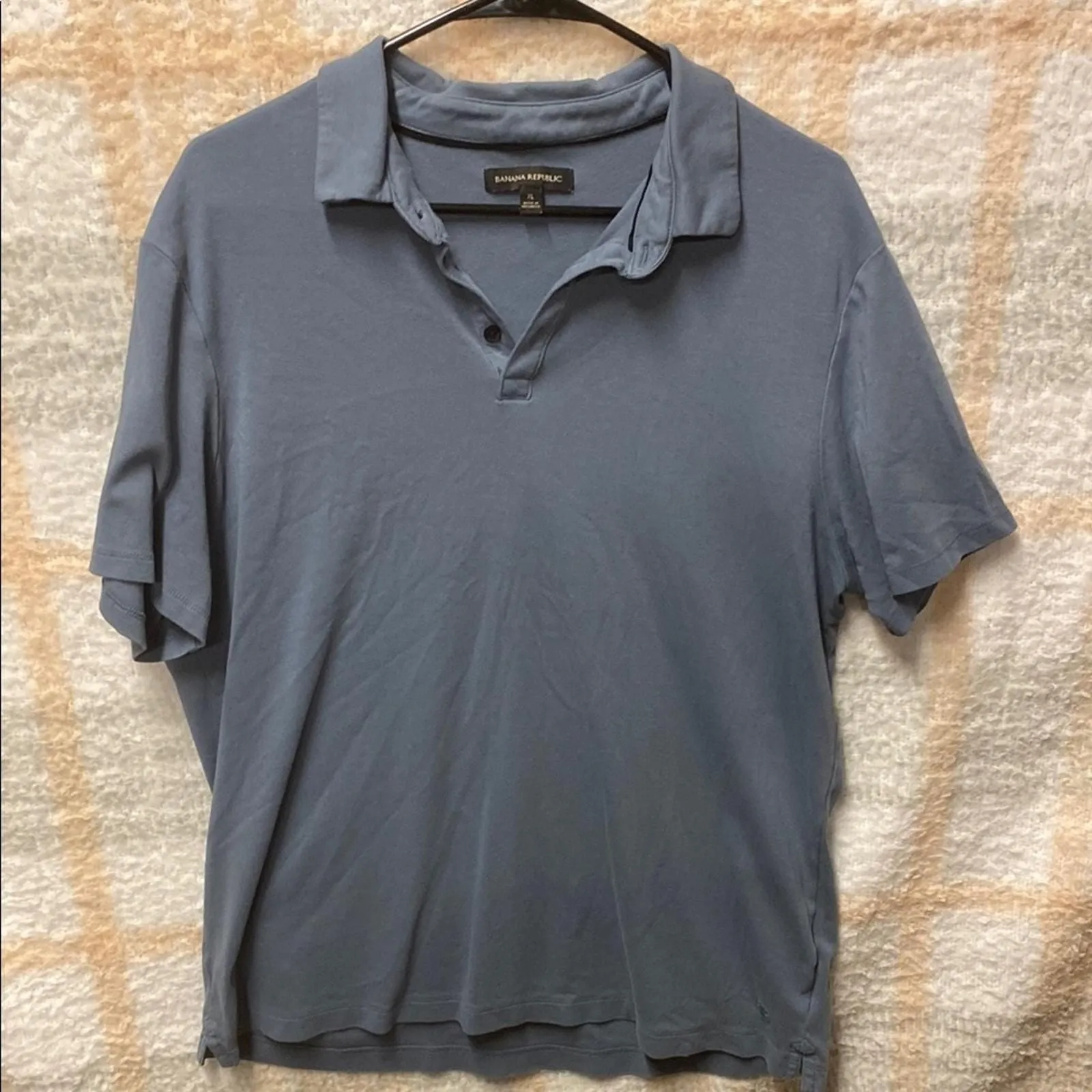 Product image for Banana Republic Men's Blue Polo Shirt XL