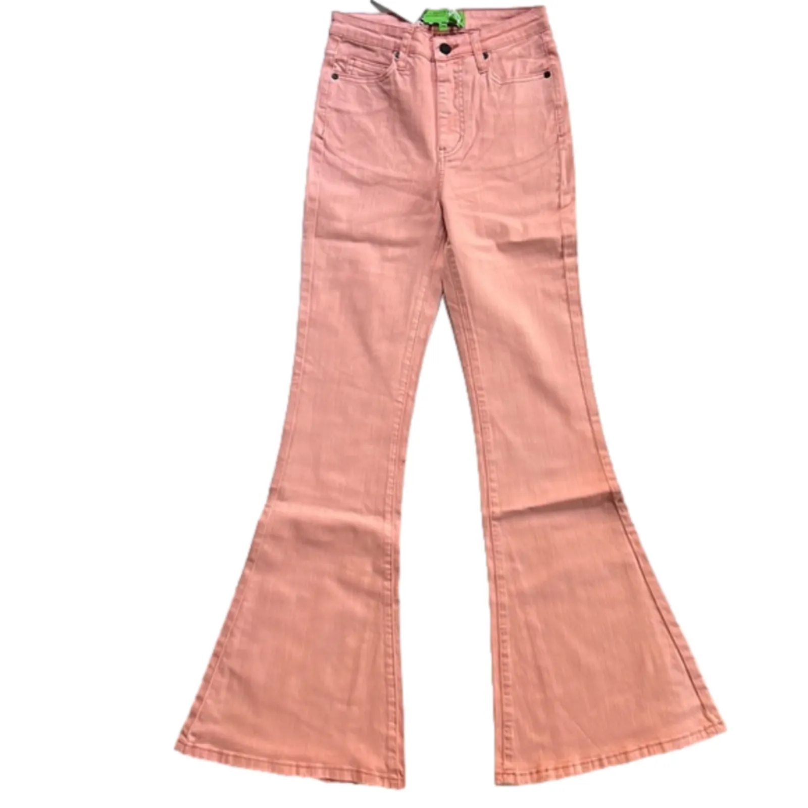 Product image for Sandrine Rose Free People High Waisted Flare Jeans High Rise Wide Leg Petal - new-with-tags - Sandrine Rose