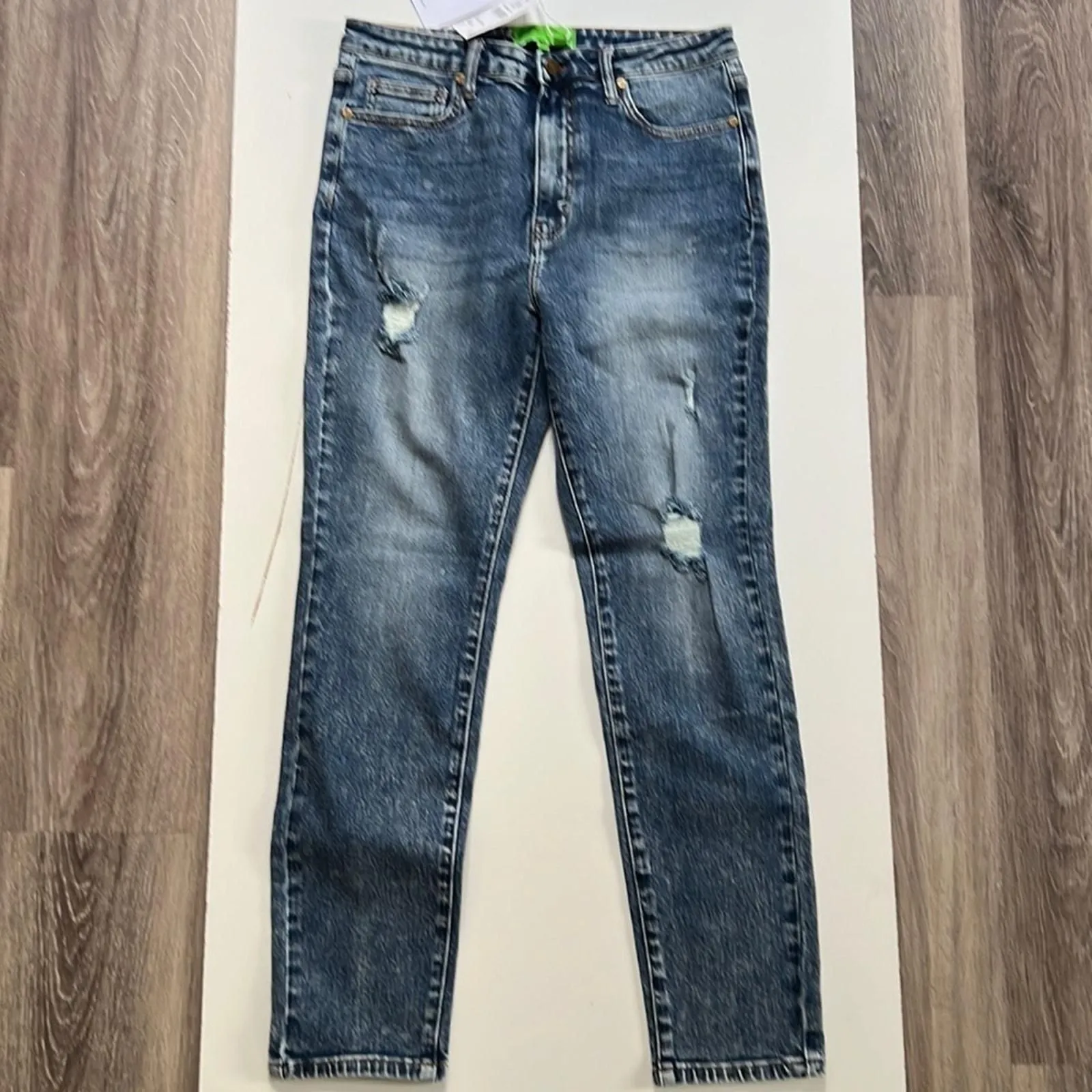 Product image for Sandrine Rose x Free People High Rise Distressed Skinny Jeans 30 Womens Denim - new-with-tags - Sandrine Rose