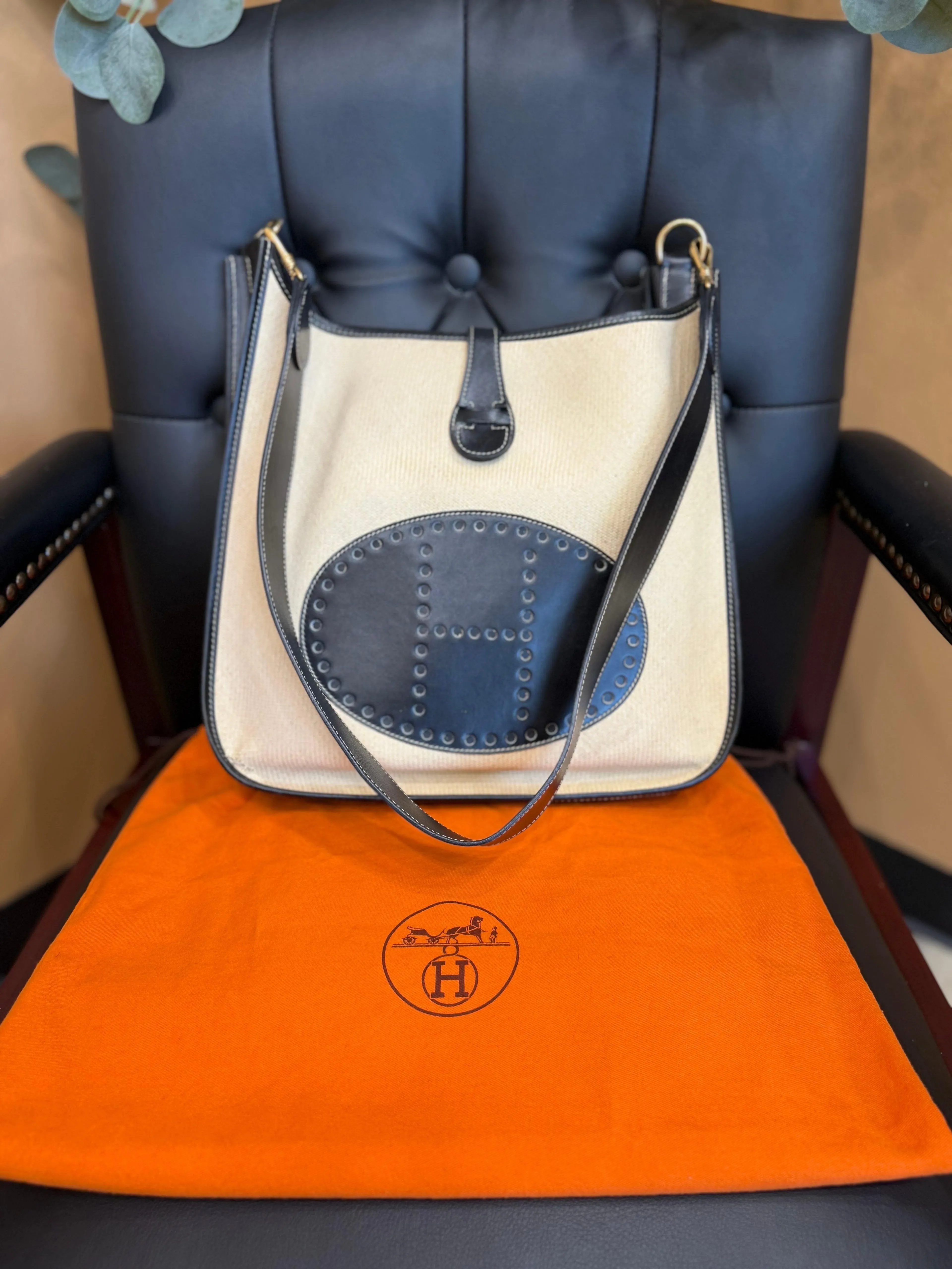 Product image for Hermès Evelyne Beige Crossbody