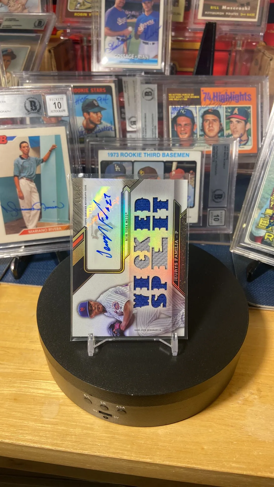 Product image for 2016 Topps  J. Familia GU on card auto  #5/18