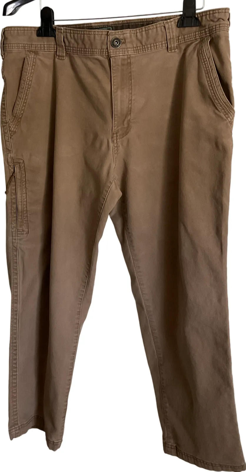 Product image for G.H. Bass & Co. Men's Pants Size 38 Tan Cotton Casual Fit 30 Inseam - 38 - Bottoms - pre-owned---excellent - G.H. Bass & Co.
