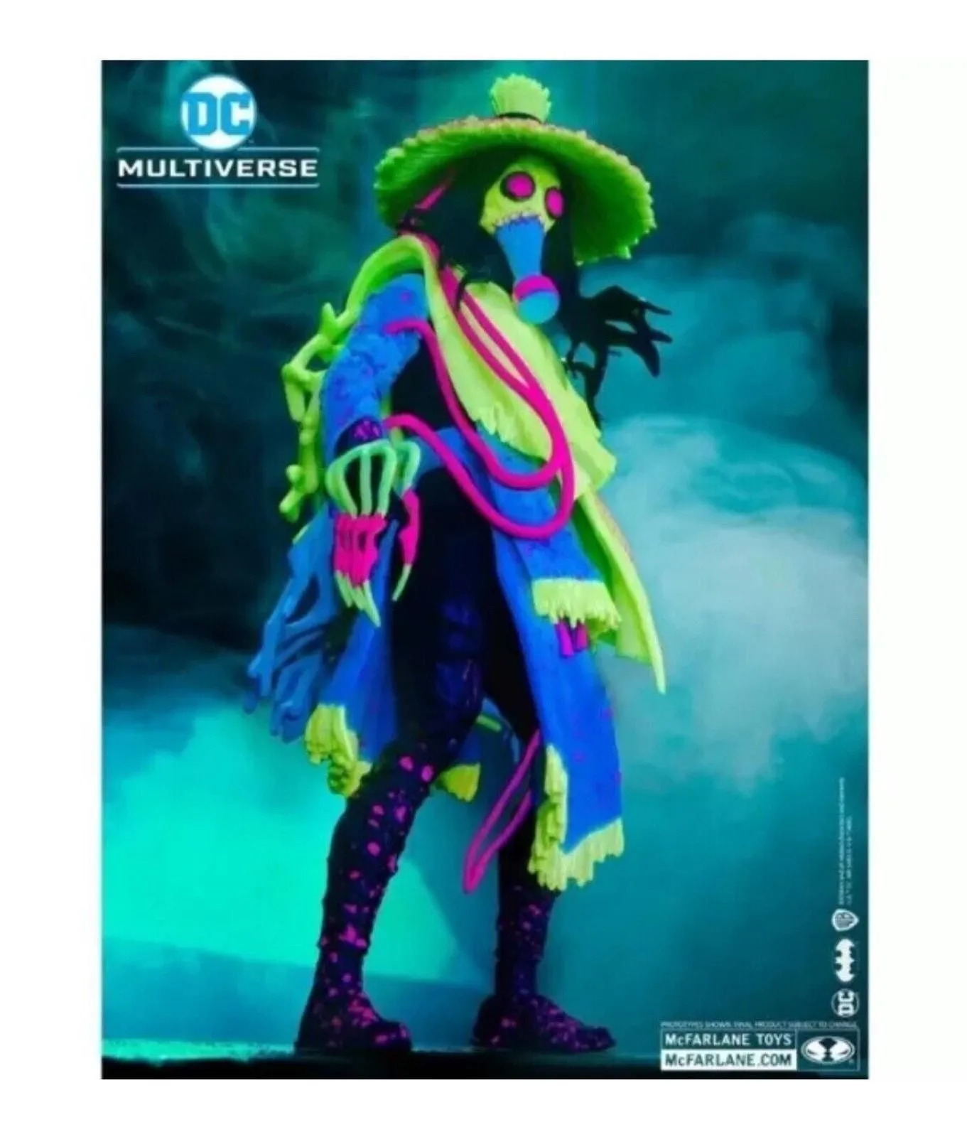 Product image for Mcfarlane DC Multiverse SDCC 2023 Scarecrow Infinite Frontier Black Light EE Exc