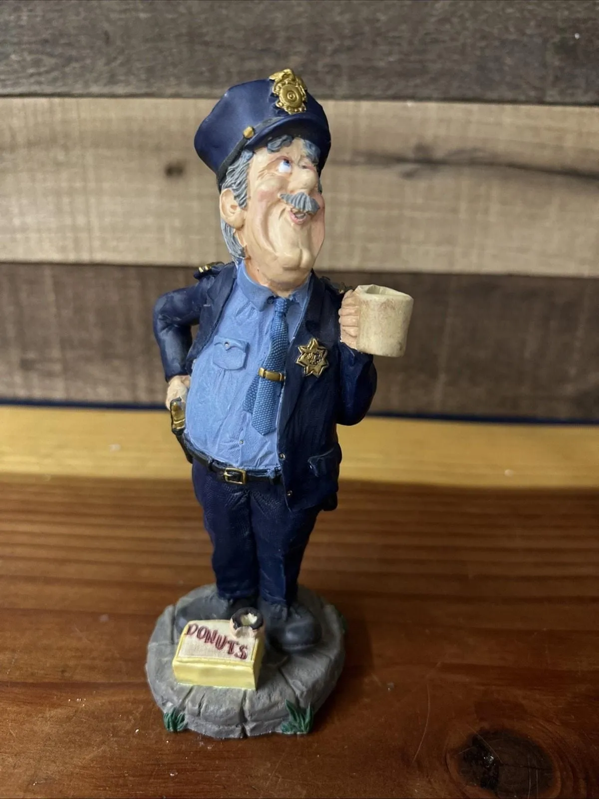 Product image for Doug Harris Russ Berrie Donut Patrol Police Sheriff Collectible Figurine #13187