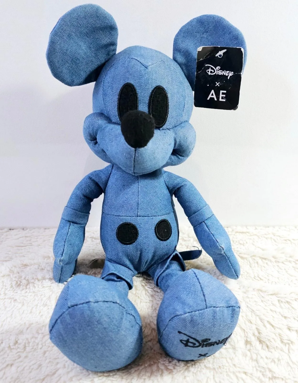 Product image for DISNEY X AE NWT Rare Find Mickey Mouse Jean Plush Special Edition Doll. Unique. 