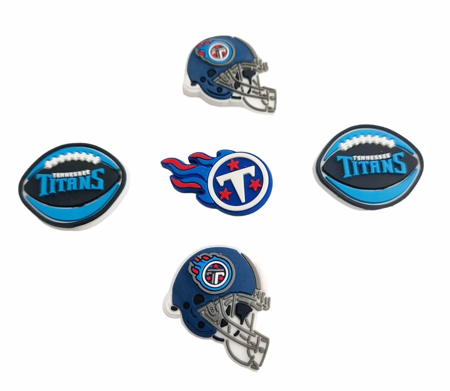 Product image for Charms 5 Pcs Tennessee Titans Jibblitz - new