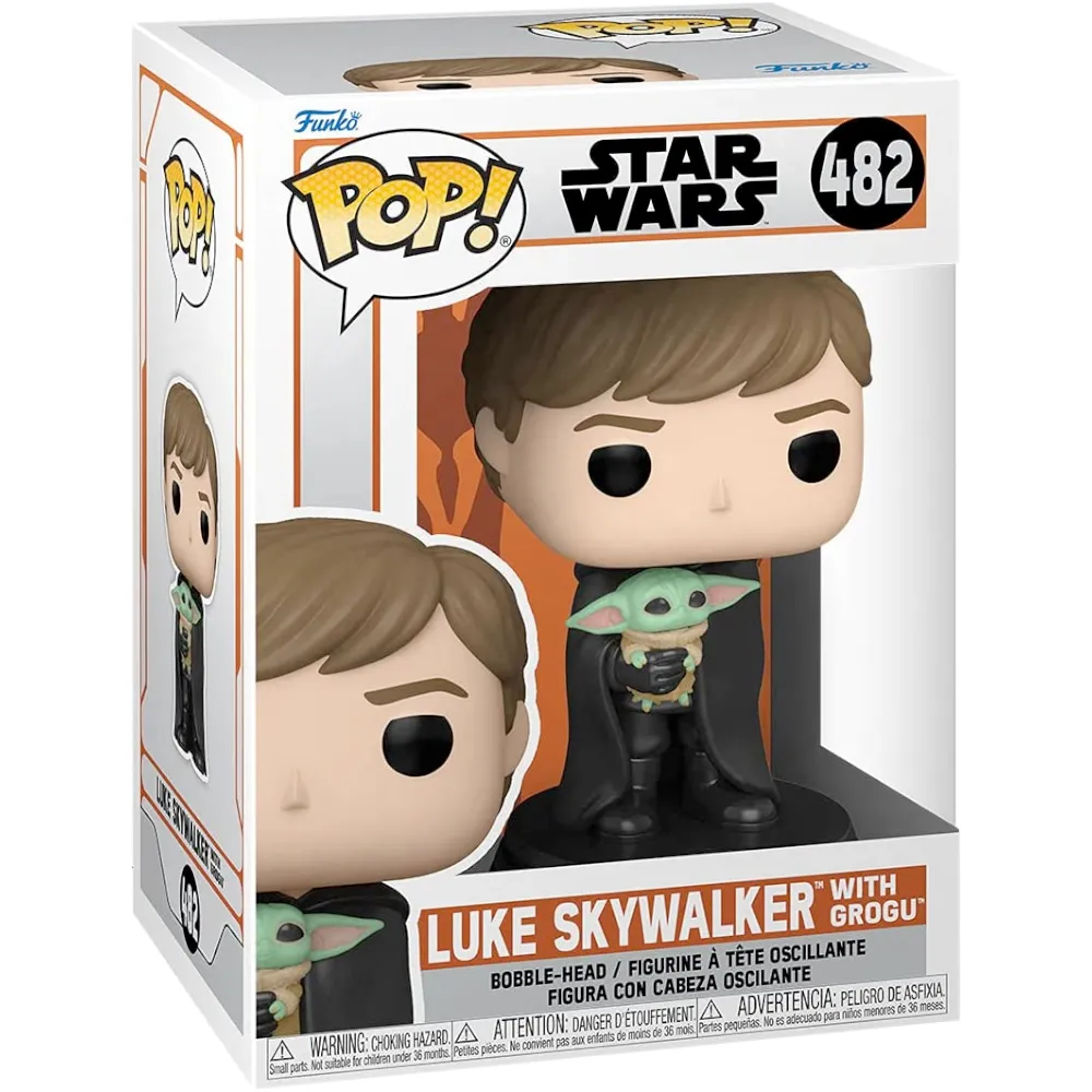 Product image for Funko Pop Star Wars #482 - The Mandalorian Luke With Child