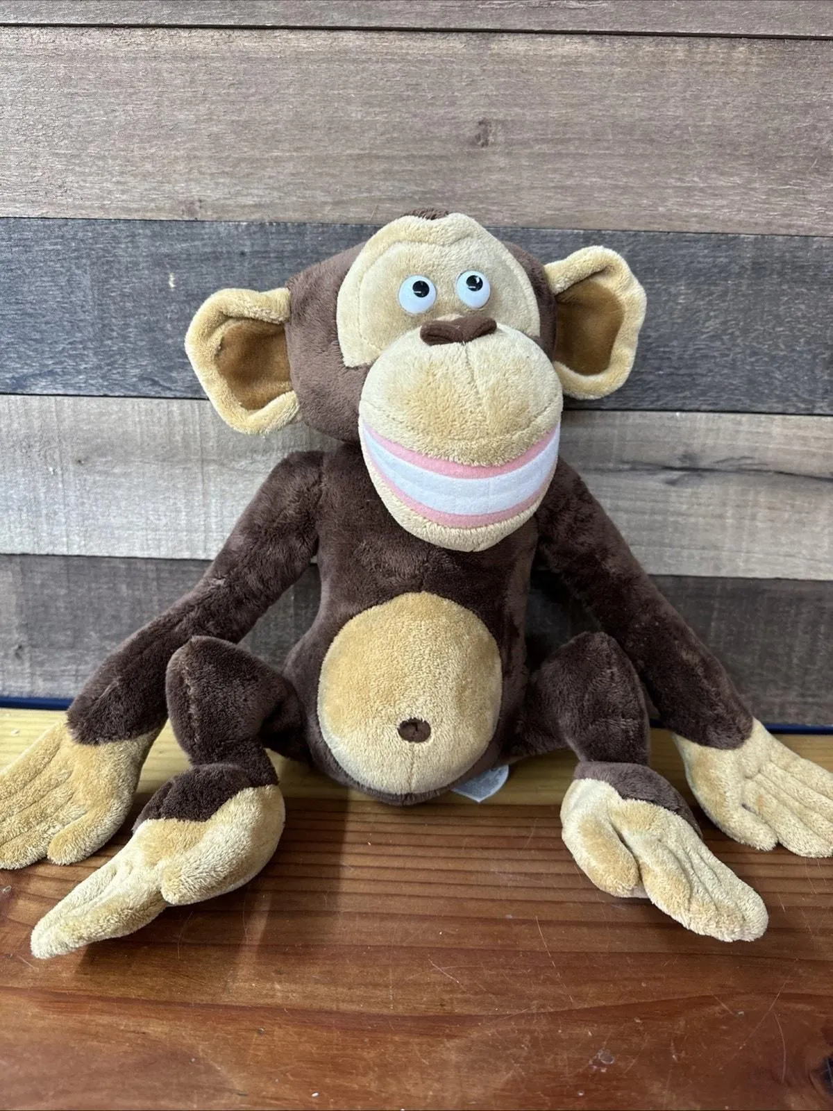 Product image for Russ Madagasgar Phil 12” Seated Monkey Chimp Stuffed Plush Animal Dreamworks