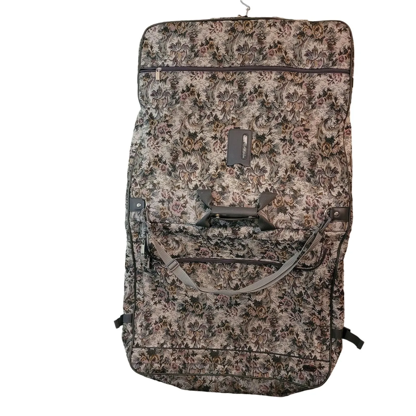 Product image for Vintage 1970s PIERRE CARDIN Tapestry Garment Suit Bag Luggage Carry On RARE Zip