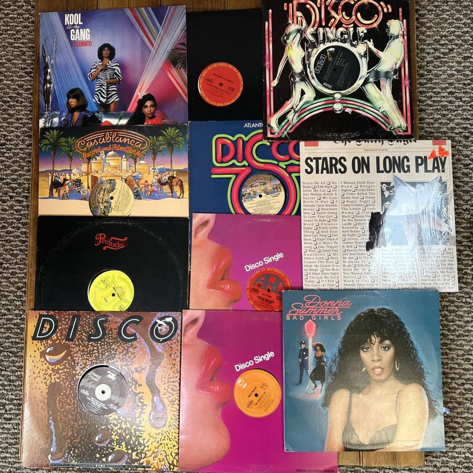 Product image for Lot Of 11 Vinyl 12" Singles Albums Best Vintage Disco Le Freak D Summer More