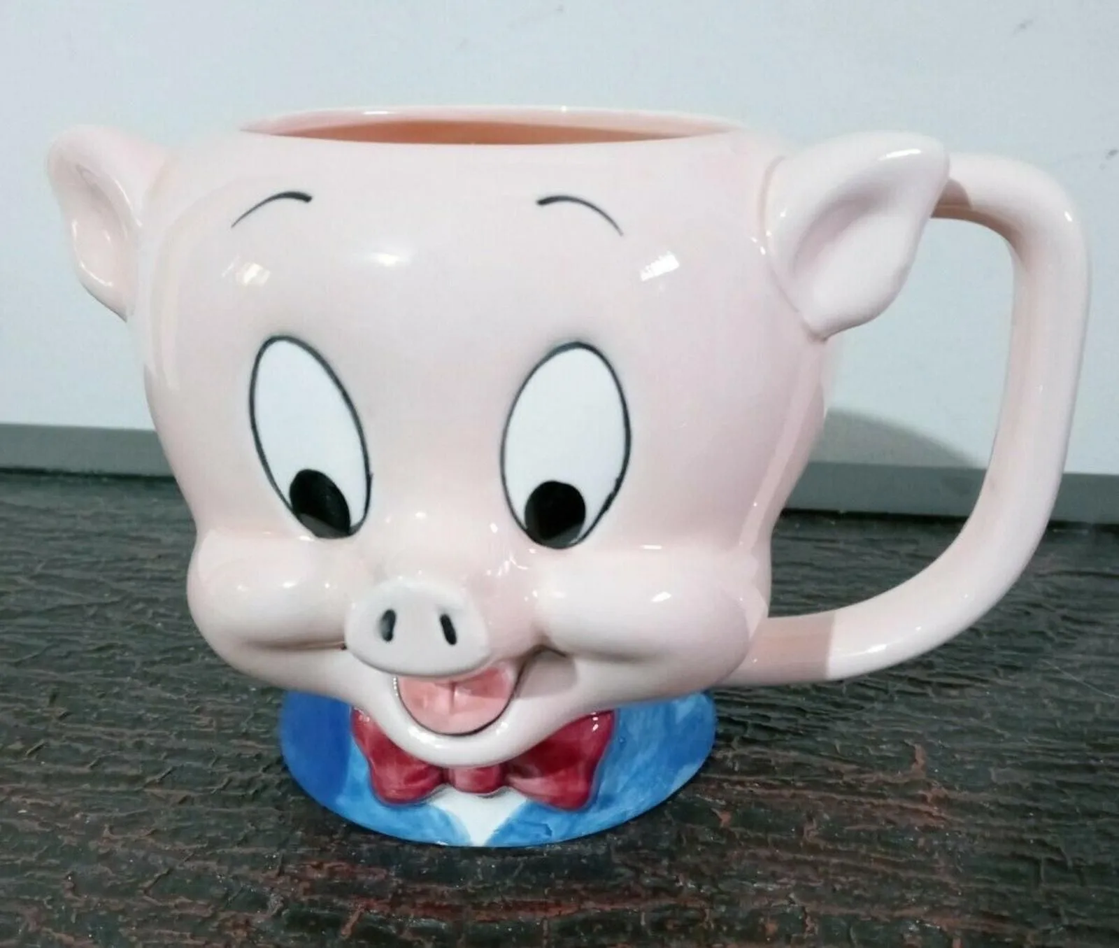 Product image for Vintage 1989 Porky Pig Warner Brothers Looney Tunes Applause Ceramic Mug