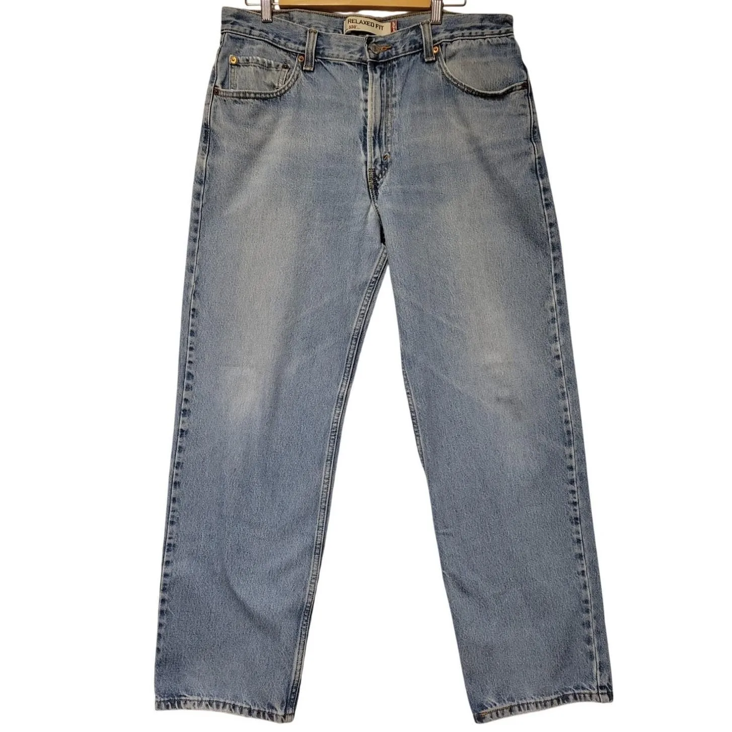 Product image for Vintage 90's Y2K 550 Relaxed Fit Jeans Men's W36 L32 Worn In Classic Light Wash - pre-owned---good - Levi's
