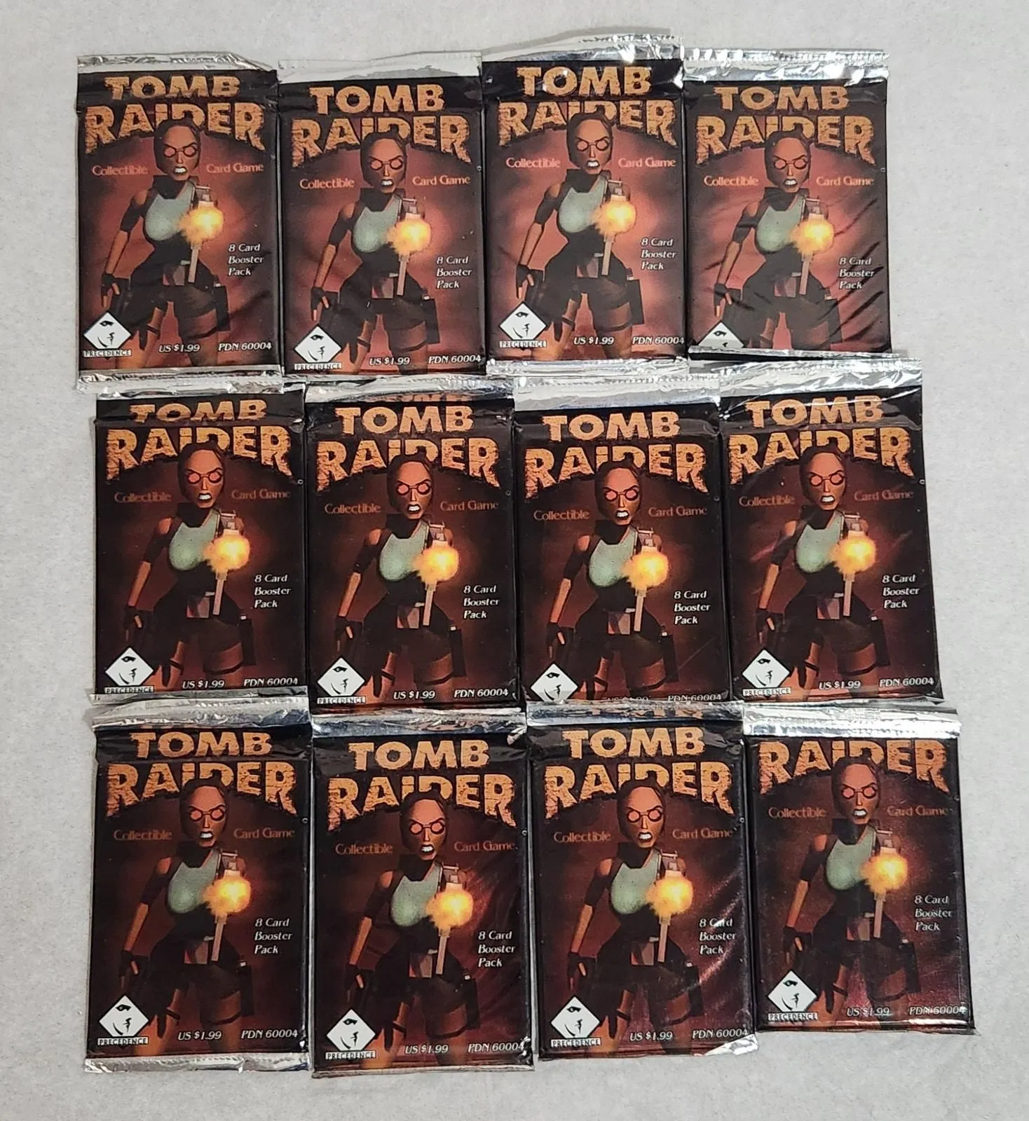 Product image for Tomb Raider CCG Vintage Lot Of 12 Packs Sealed 1999 Brand New - new