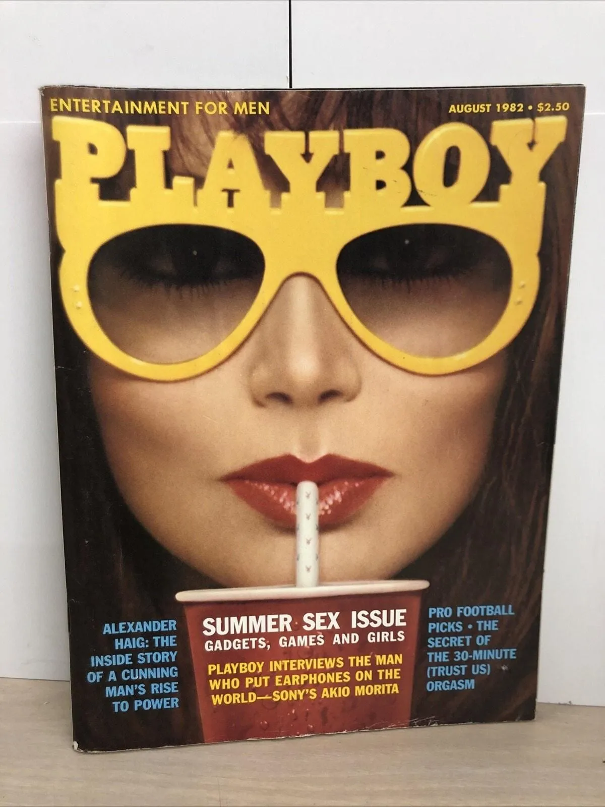 Product image for Playboy Magazine August 1982 Cover: Vicki McCarty Playmate: Cathy St. George