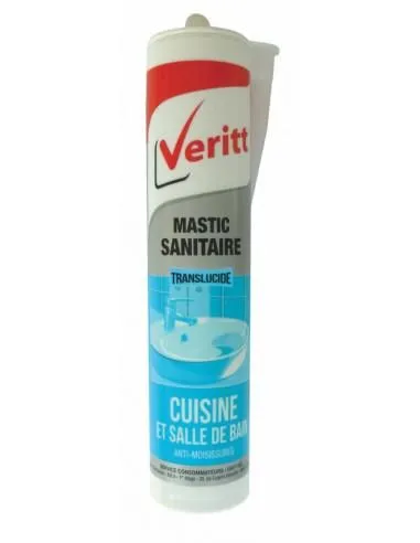 Product image for Mastic Silicone Sanitaire Transparent – Veritt (280 ml)