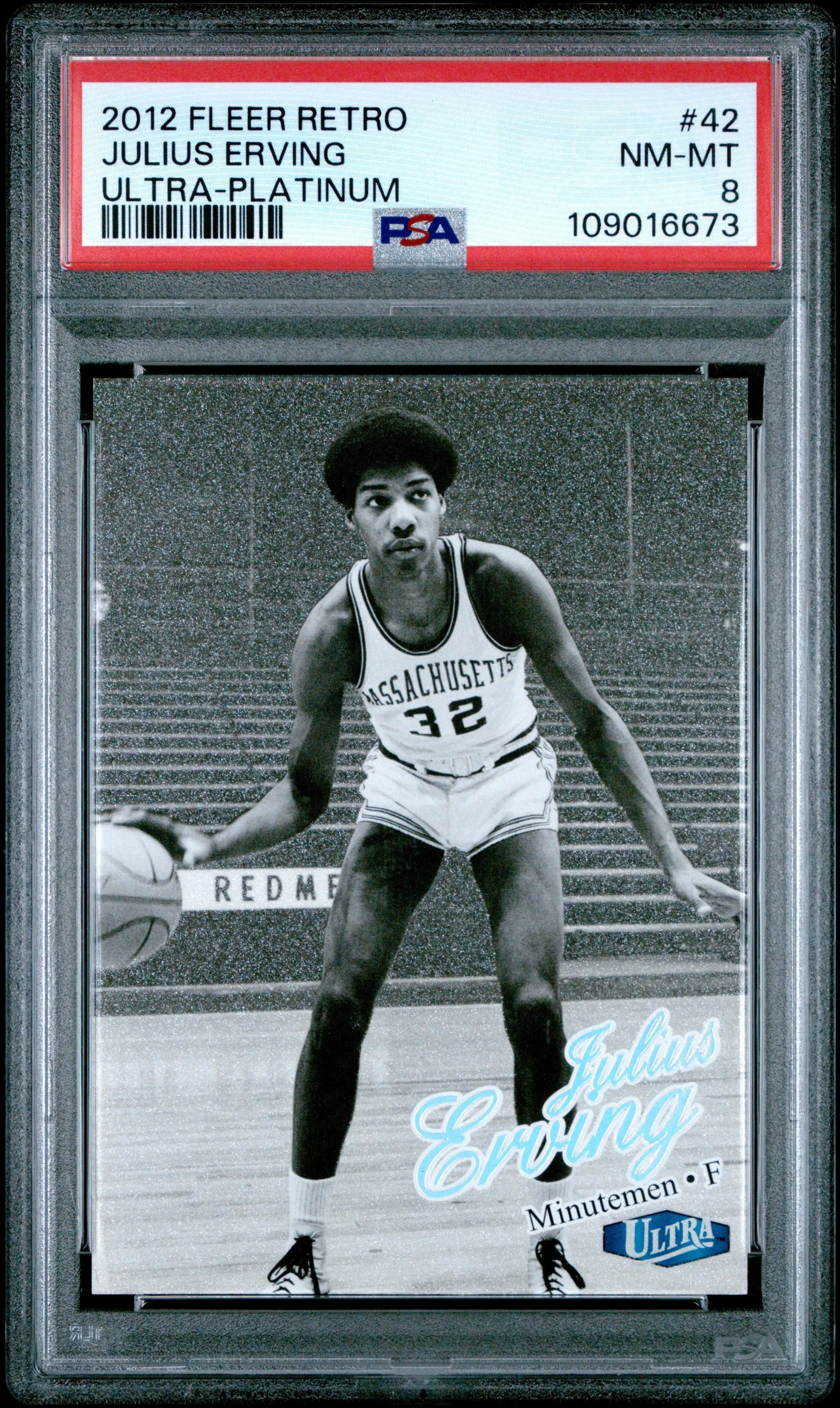 Product image for JULIUS ERVING | 2012 FLEER RETRO ULTRA 42 | ULTRA-PLATINUM | PSA NM-MT 8 - 109016673 - 109016673
