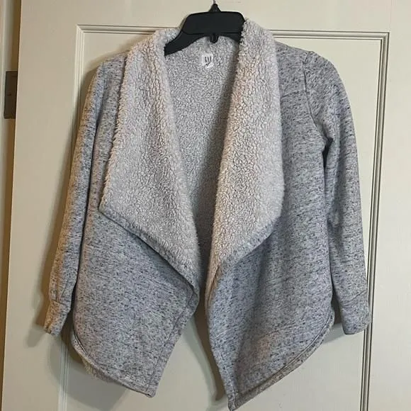 Product image for Gap Kids gray and fur jacket. Size M-8.