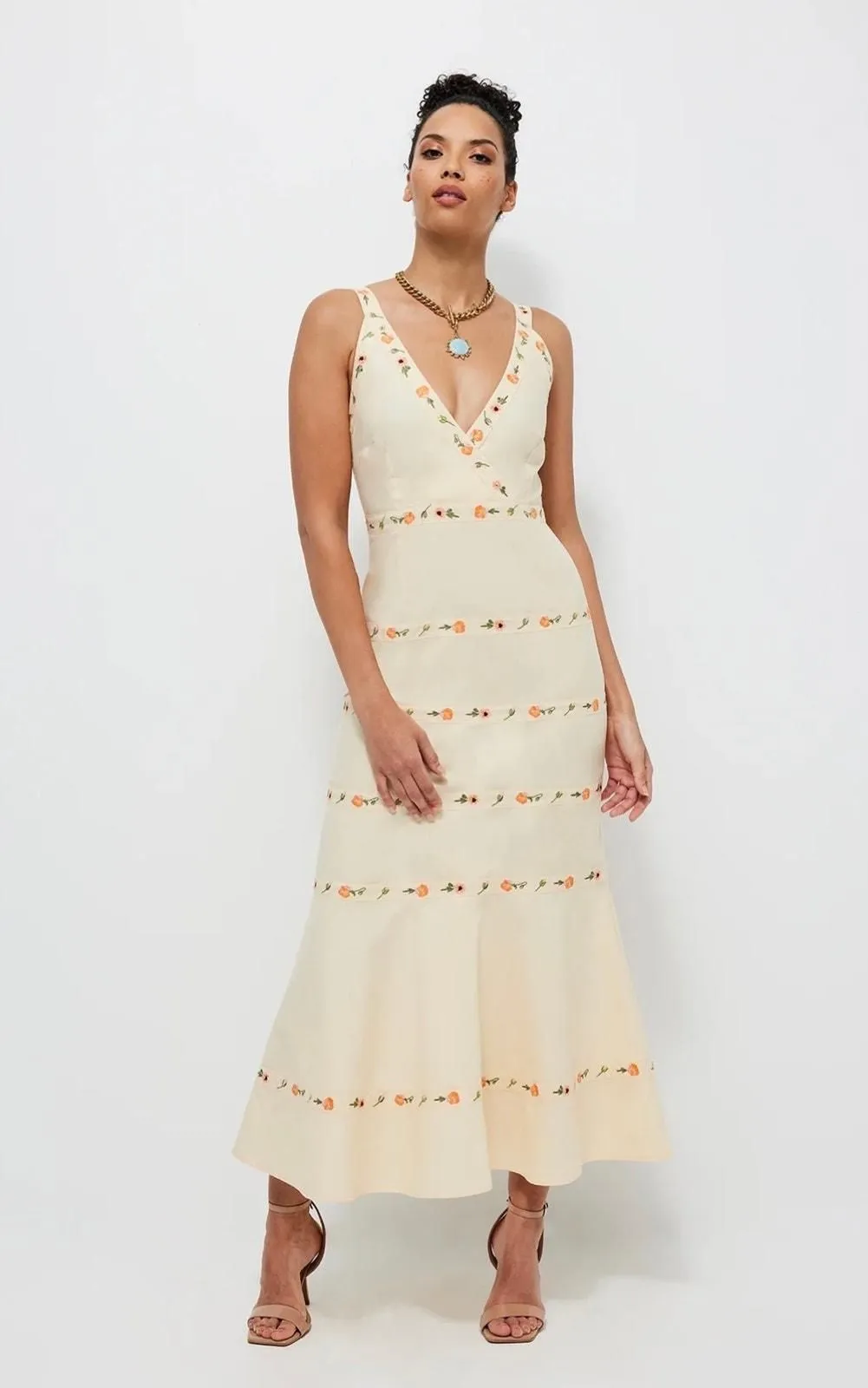 Product image for  Fanm Mon Alanca Embroidered Maxi Dress Size Small - Small - Dresses - new-with-tags - Fanm Mon