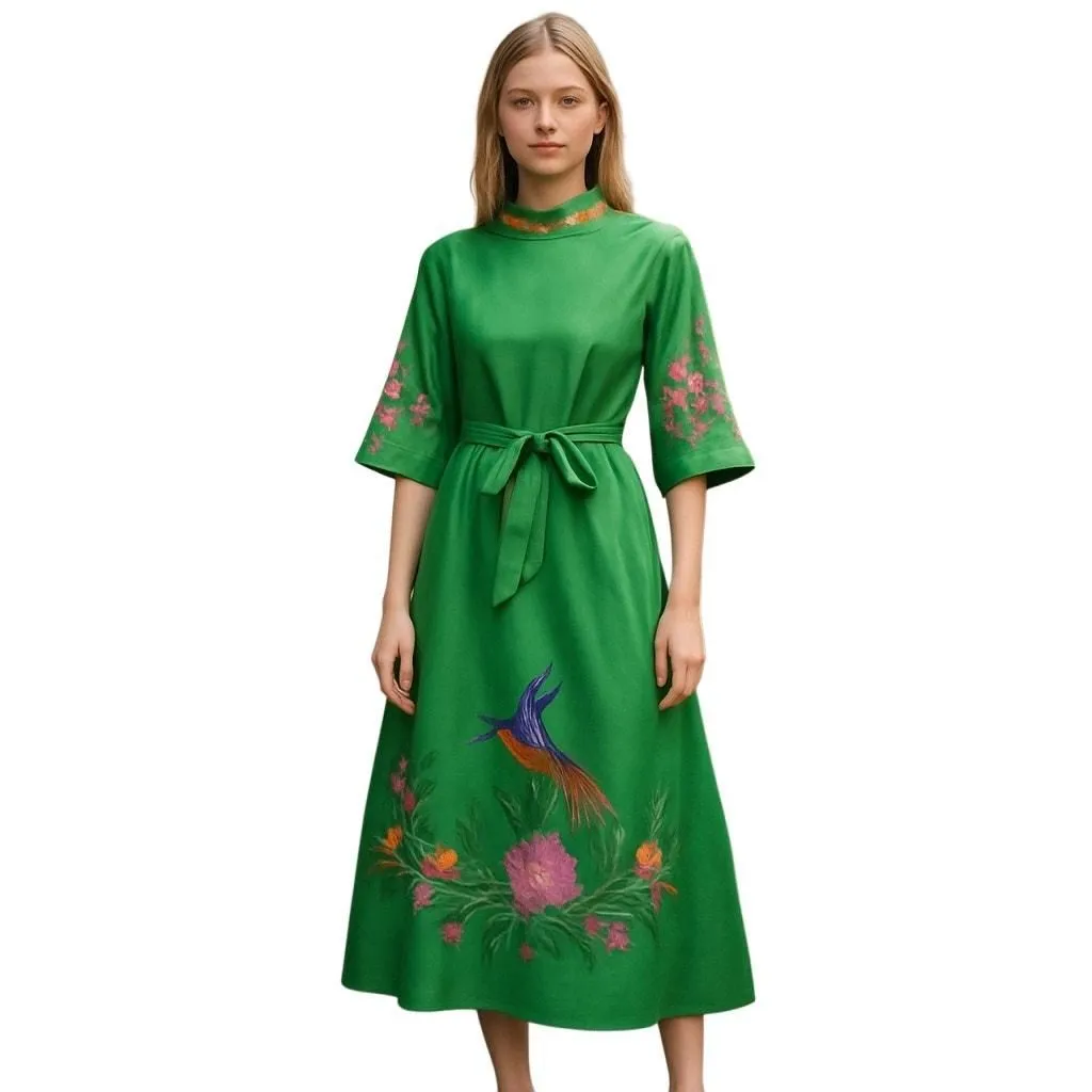 green dress taylor Taylor Tweed Dress