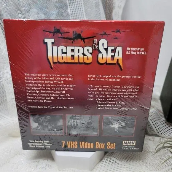 Product image for Tigers of The Sea 7 VHS Set U.S. Navy New