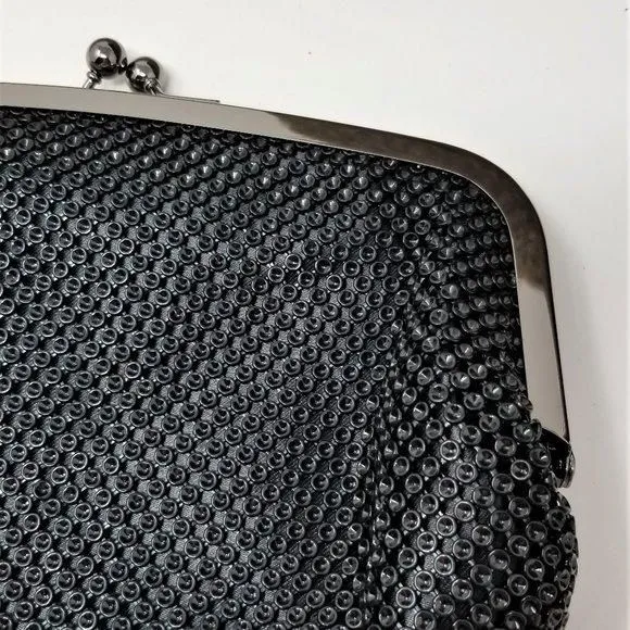 Product image for Jessica McClintoch Black Metal Mesh Purse Chain