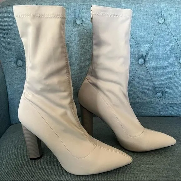 Product image for PUBLIC Desire Emily Sock Fit Stretch Boot in Grey
