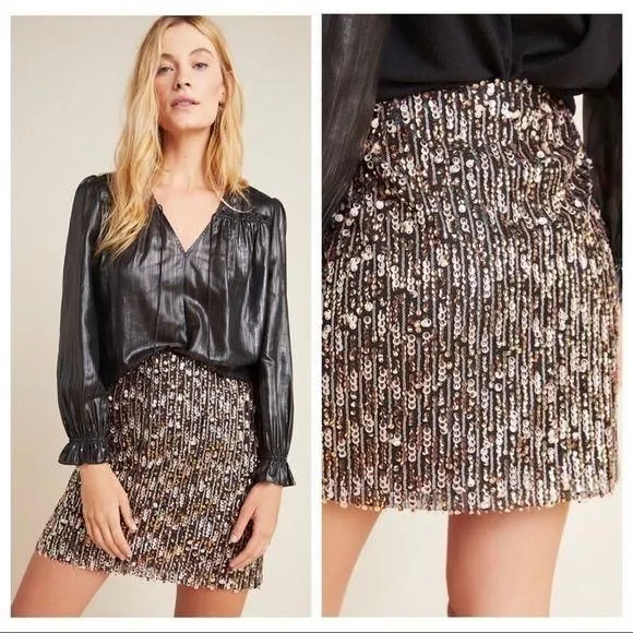 Product image for 𝅺NWT Anthro Corey Lynn Calter sequined mini skirt