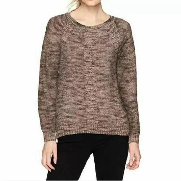 Product image for PRANA Kerrolyn Space Dye Cable Knit Sweater Size Small
