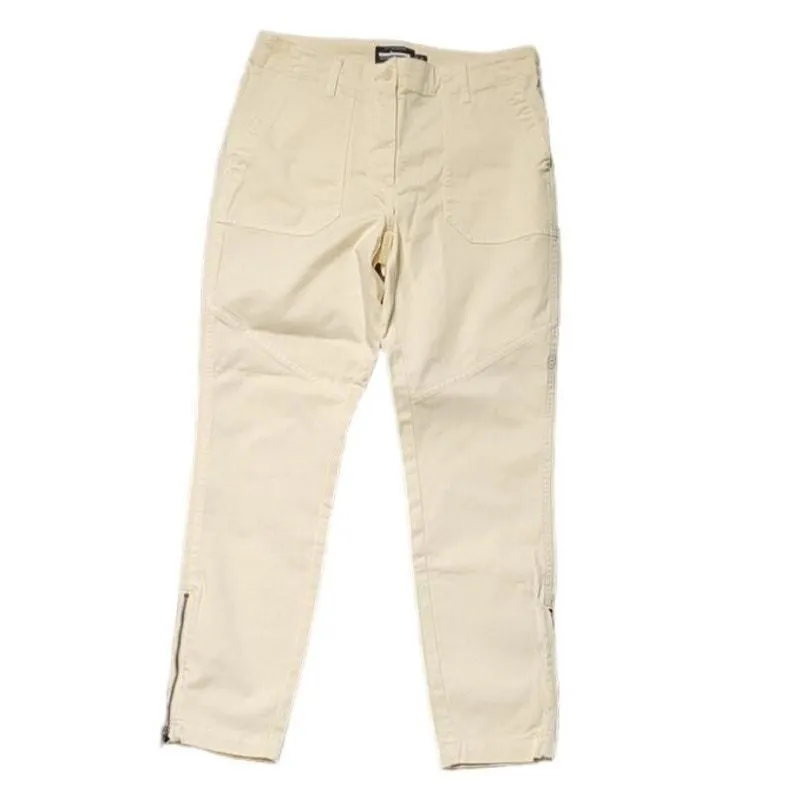 Product image for NWOT Butter Yellow Denim Pants Euro Summer Cruise Preppy Minimalist Utility - 28 - new-without-tags - Guideboat Co.
