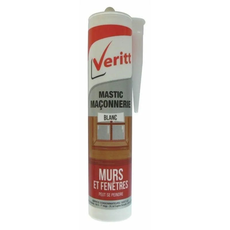 Product image for Mastic Maçonnerie Acrylique 280 ml Blanc – Veritt
