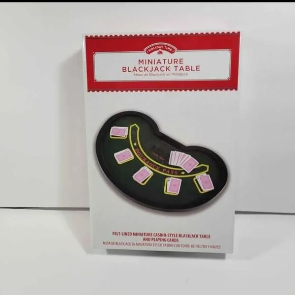 Product image for Holiday Time Miniature Blackjack Table