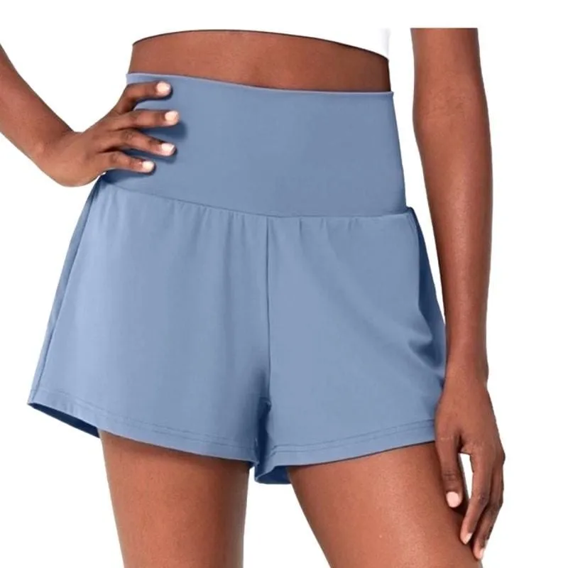 Product image for Halara blue shorts w/undershorts and pockets, high waist band, M, NWT, $25 - new-with-tags - Halara
