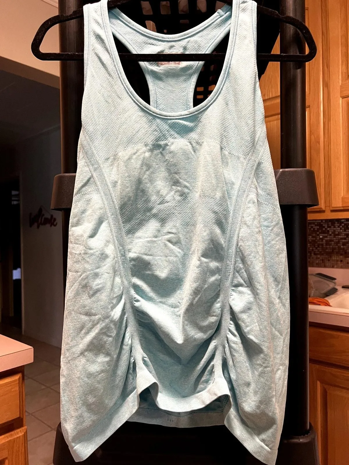 Product image for Athleta lt blue racerback tank, body sculpting, L, preloved-excellent cond, $20  - pre-owned---excellent - Athleta