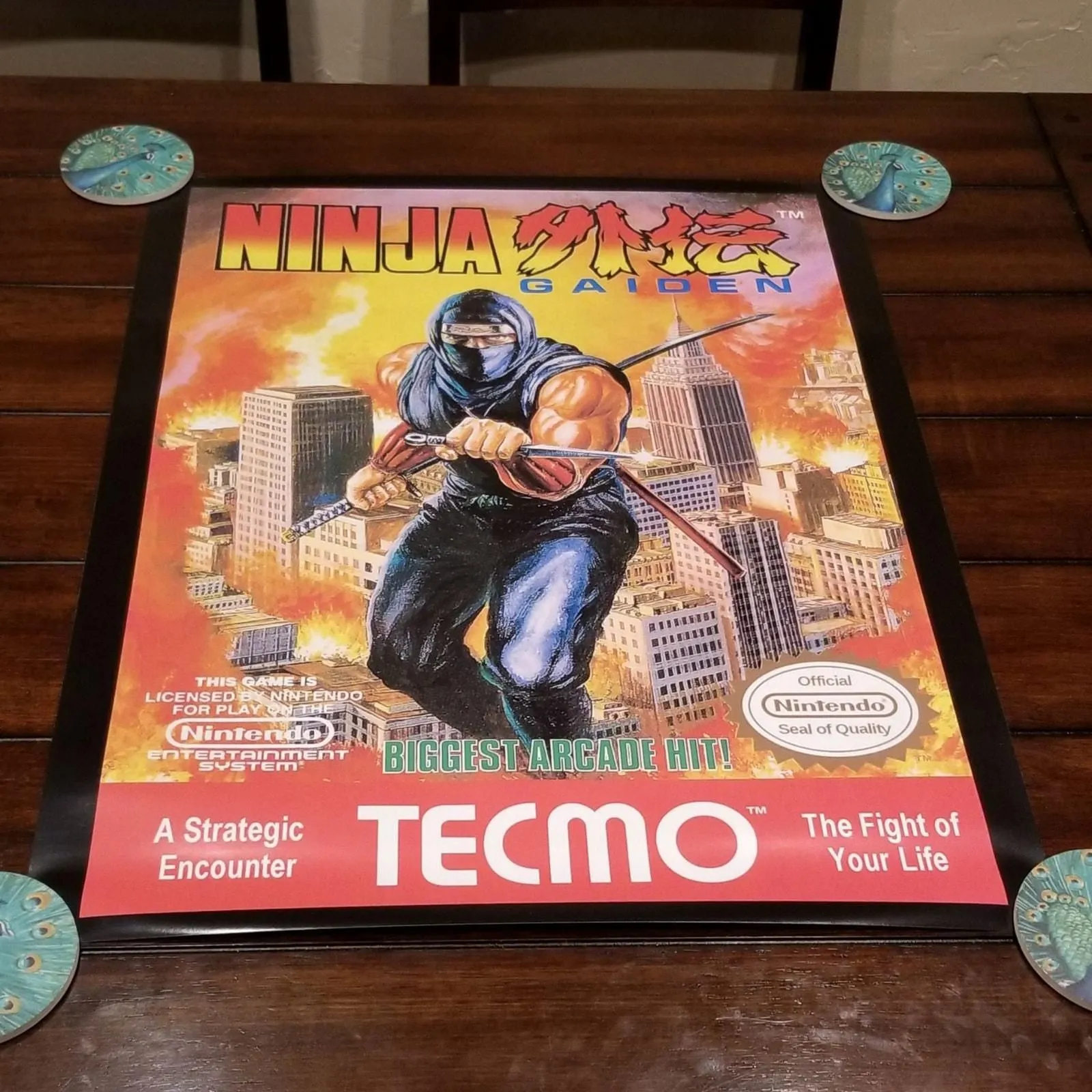 Product image for Poster - Ninja Gaiden, NES cover art (NEW) - Tecmo