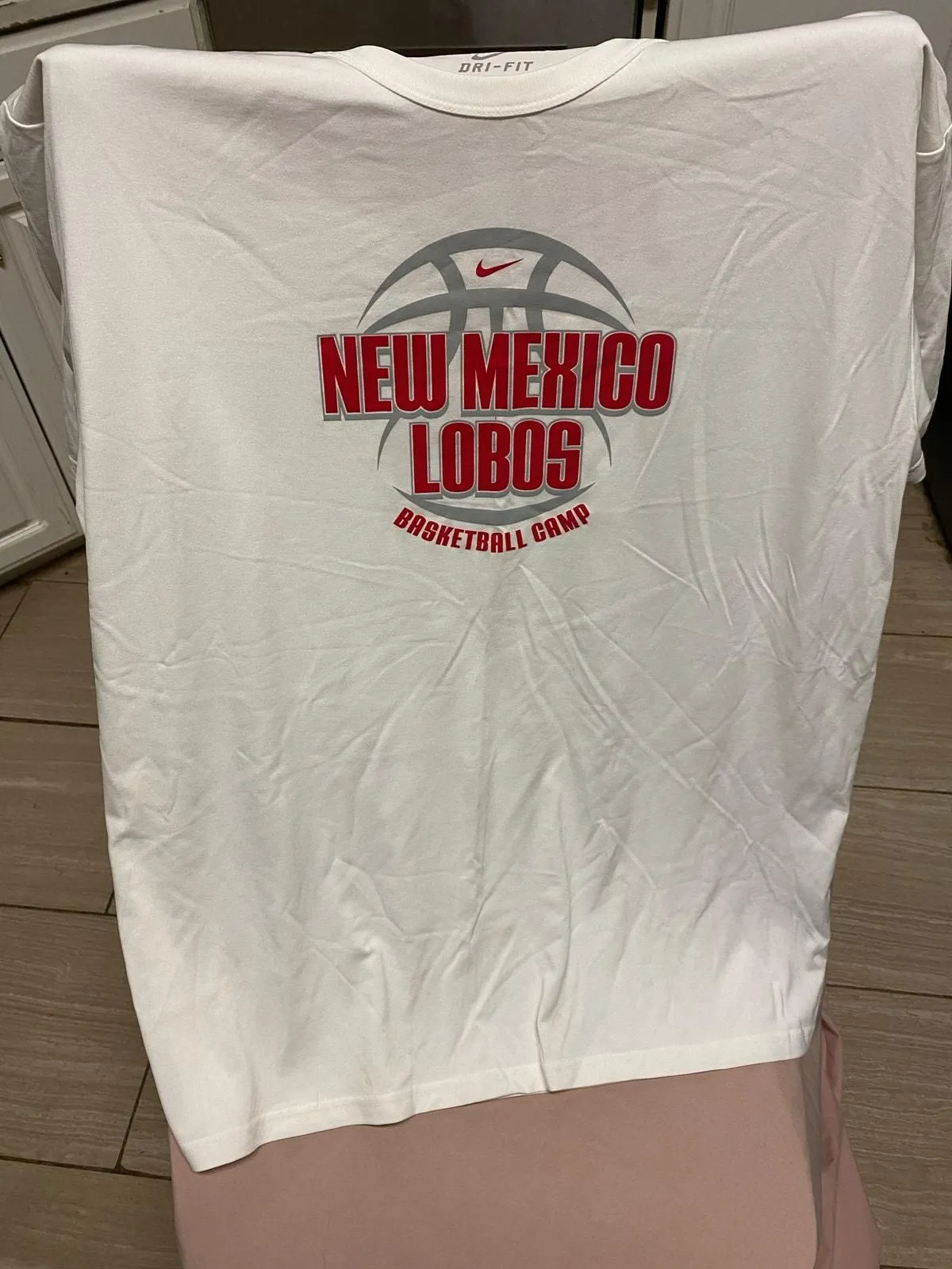 Product image for New Mexico Lobos Basketball Camp Shirt Size 2XL - pre-owned---good - Nike